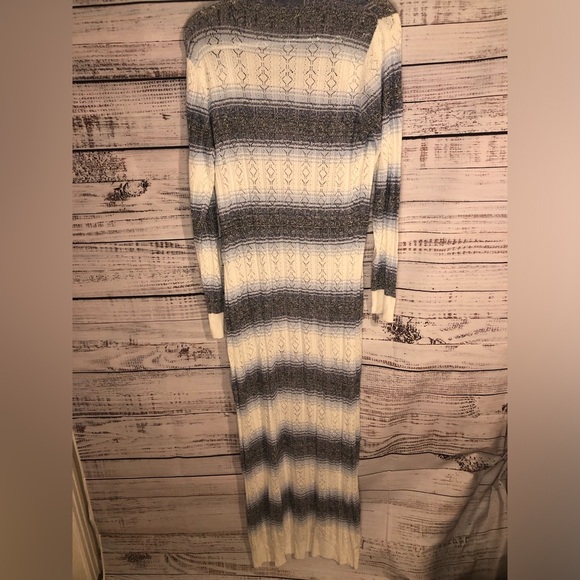 Striped Long Cardigan size Large - Picture 9 of 9